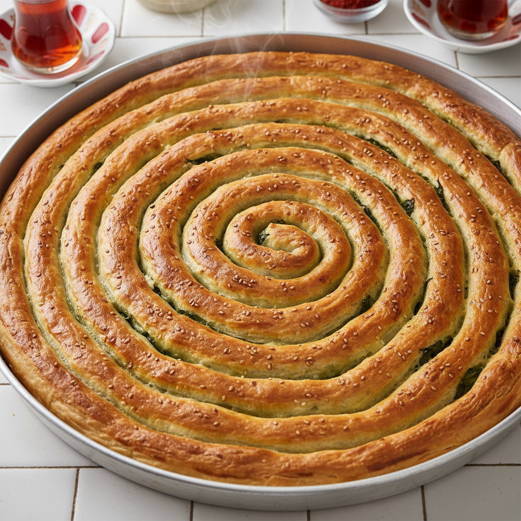 Ispanaklı Dolama Böreği