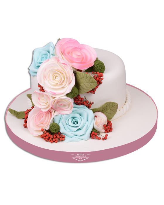 Gül Bahçesi Düğün Pastası