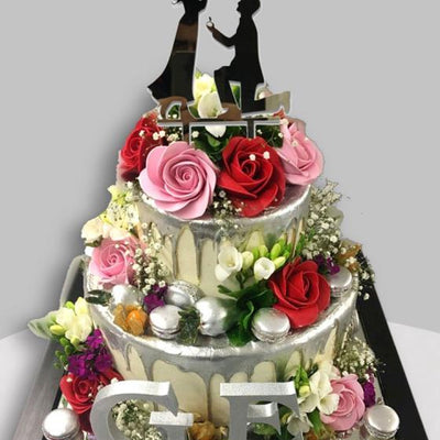 Silver Milano Düğün Pastası